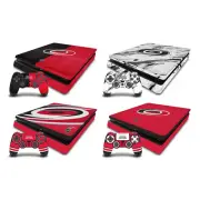 OFFICIAL NHL CAROLINA HURRICANES VINYL SKIN FOR PS4 SLIM CONSOLE & CONTROLLER