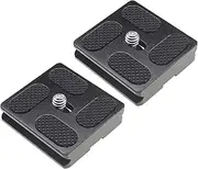 EMSea 2Pcs 40mm Quick Release Plates PU40 Camera Camcorder Tripod Ballhead QR Plate Holder with 1/4Inch Screw Universal