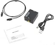 Optical Coaxial Toslink Digital to Analog Audio Converter Adapter RCA L/R 3.5mm, 156271