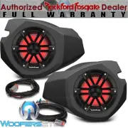 pkg ROCKFORD FOSGATE M1-65B 6.5" 600W COAXIAL SPEAKERS + RZR14-FSE ENCLOSURES
