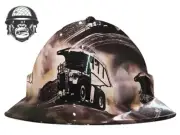 Custom Hydrographic Safety Hard Hat DUMP TRUCK PRO CHOICE WIDE BRIM