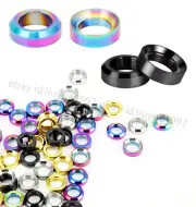 Titanium Ti M6 Concave and Convex Washer Gasket Disc Brake Caliper Mounting Bolt