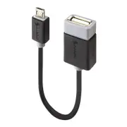 Alogic USB2-MCAB-ADP 15cm USB 2.0 Type B Micro to Type A OTG Adapter -