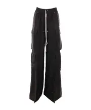 Rick Owens Wide Leg Elastic Waist Trousers IT40,IT42 Black