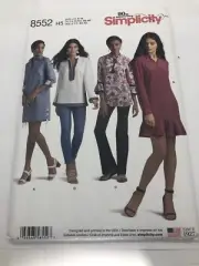 Simplicity dress tunic pattern 8552 sz 6-14 uncut