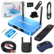 IN-STOCK SuperBox S6 Max Bundle 8K HDMI, 64GB Card/Drive, WiFi Extender,Keyboard