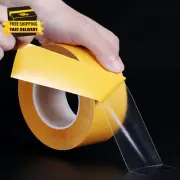 Ultra-Thin Clear Double Sided Tape Heavy Duty 2-Inch X 50 Feet Two Sides Strong