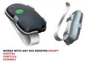 RCS Remotes RCS-TxVH Visor Clip Holster for All RCS Remote Controls Except List