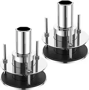 OKYMOTOR 2 Pack Thru Hull Exhaust Skin,24mm Tube Pipe Socket Hardware,316 Stainless Steel Thru Hull Exhaust Skin for Boats Car Truck Diesel Parking Heaters