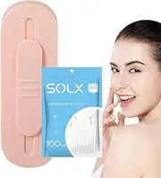 Refillable Floss Case | Automatic Flosser Travel Case | Floss Holder Reusable, Floss Pick Dispenser, 110 Floss Picks, Two-Way Use For Cleaning Teeth