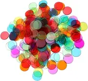BRIGHTFUFU Educational Bingo Chips 600 Count Math Learning Tokens Counting Markers Poker Chips Bingo Game Counters Home Poker Night Crafted from Plastic