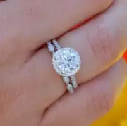 Solitaire Ring Halo Ring Promise Ring Engagement Ring Wedding Ring 925 Silver