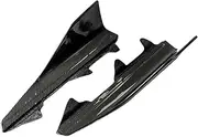 Real Carbon Fiber Side Skirt Winglets Splitter Lips Refiit Compatible for BMW 2-Series MP F87 M2 15-18