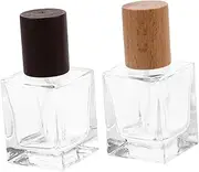 CANIGHT 2 Pcs Refillable Glass Perfume Atomizer Bottles with Caps Pocket Spray Bottle for Travel and Daily Use Stylish Design for Easy Storage