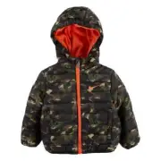 Nike Baby Boy Hooded Puffer Heavyweight Jacket CAMO (Sze 24 Months) NWT MSRP $65