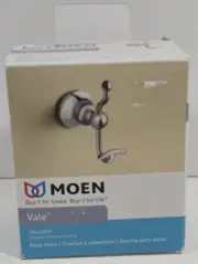 NIB/NEW Moen Vale Chrome Robe Hook DN4403CH