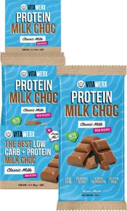 Vitawerx Protein Milk Choc Bar 100g (Pack of 12)