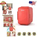 Portable 4L Mini Fridge for Office & Car - Silent Operation & Energy Efficient