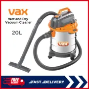 Vax Wet Dry Vac 20L Stainless Steel Workshop Vacuum Cleaner Toolshop Cleaning