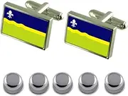 [Select Gifts] Shirt Dress Studs Flevoland Flag Cufflinks