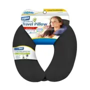 Cloudz Microbead Travel Neck Pillow Black Unisex-adult 3.98 Ounces Side Cool