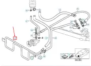 BMW 3 Compact E36 Power Steering Cooling Coil Hose 32411095524 NEW GENUINE