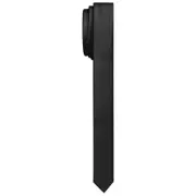 AIMENGWU Gravatas masculinas skinny gravatas formais de cor sólida 001 - Preto