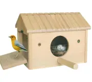 Bird Nesting Box Wooden Cockatiel Breeding Nest for Cages, Large Parakeet Nes...