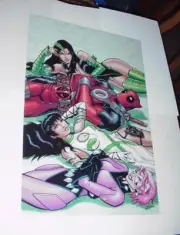 Deadpool Poster #21 and B.A.D. Girls Diamondback Asp Black Mamba Patrick Zircher