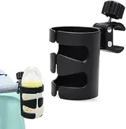 Drinks Holder Pram Cup Holder Handcart 360 Degree Rotation Adjustable Coffee Holder Bottle Holder Pushchair Cup Holder Universal Bicycle Buggy Accessories
