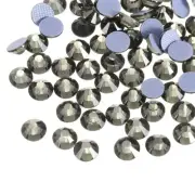 1440 Pcs Hotfix Flatback Crystal Glass Gems (SS4 1.6mm, Transparent Grey)