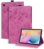 [AsWant] Case for Samsung Galaxy Tab S6 Lite 10.4 Inch 2022/2020 (SM-P610/P613/P615/P619), with Support/Wallet Function Case for Galaxy Tab S6 Lite 2020 P610 / P615 (Red)