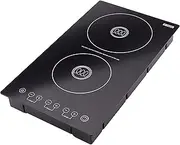 Judge Double Induction Hob with Timer, 3100W, 31cm x 27cm x 5cm