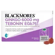 Blackmores Ginkgo 6000mg Tab X 30