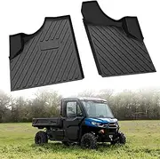 LDETXY Floor Mats for Can Am Defender 16-25, TPE Front Row Floor Liners All Weather Protection Slush Mats for Can-Am Defender HD5/HD8/HD10/MAX 2016-2025 Accessories (2PCS)
