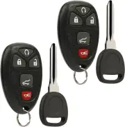 2-Pack Key Fob Remote & Ignition G415-46 Key Chevy GMC Saturn Cadillac Buick