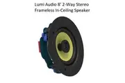 LUMI AUDIO 8' 2-Way Stereo Frameless In-Ceiling Speaker FLC-8