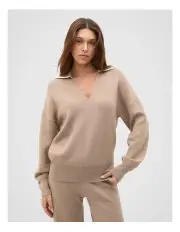 [Seed Heritage] Double Knit Relaxed Polo in Cookie