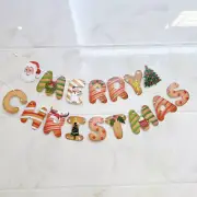 Merry Christmas Banner Merry Christmas Party Decoration Xmas Letter Banner