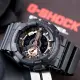 【CASIO 卡西歐】G-SHOCK 重機狂野潮流概念錶-消光黑x金(GA-110RG-1A)