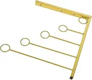 Space-Saving Wall Clothes Hanger Rack Multi-Ring Garment Holder Easy to Install for Cloakroom Storage