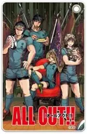 [HAKUBA] All Out!! PA-PSC8449 Slim Soft Pass Case, Kirishima & Afterwave & Moon