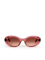 Pink Oval Cat Eye Gradient Sunglasses