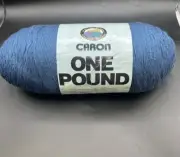 NEW Caron One Pound Cape Cod Blue#539 16 oz Skein Yarn No Dye Lot Yarn Acrylic