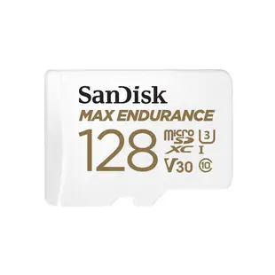 SanDisk 極致耐久度監控記憶卡 Max Endurance microSDXC記憶卡 128GB 公司貨