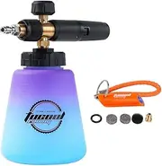 Tucool Racing Foam Cannon with 1/4 inch Quick Connector, Pressure Washer Snow Foam Lance for K1700 K1800 K1900 (1/4" Quick Connect Violet)