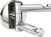 Align Modern Double Swivel Robe Hook, Chrome
