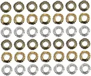 ULDIGI DIY Jewelry Beads 300pcs Retro Alloy Spacer Beads Handmade Large Hole Accessories