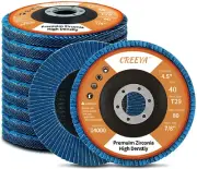 T29 4.5" Flap Disc 40 Grit, High Density, 10 Pack for Angle Grinder