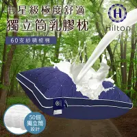 在飛比找Yahoo!奇摩拍賣優惠-【Hilton 希爾頓】七星級極度舒適乳膠獨立筒枕(B011